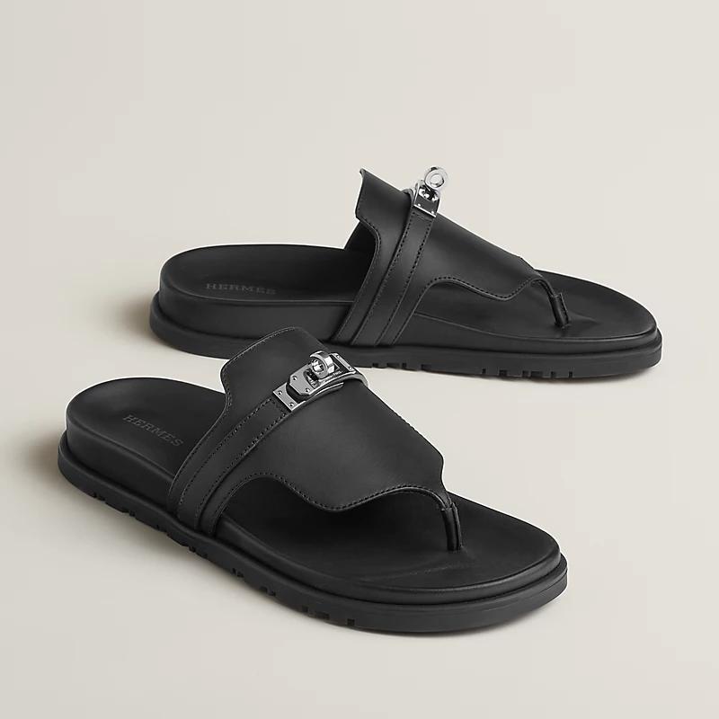 Dép Hermes Empire Sandal Nữ Đen